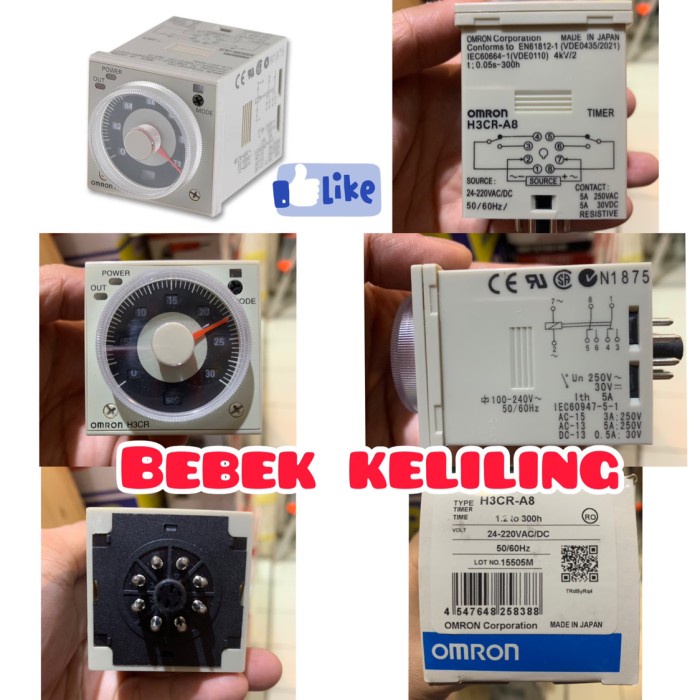 Terlaris Timer Omron H3Cr-A8 / Omron Timer