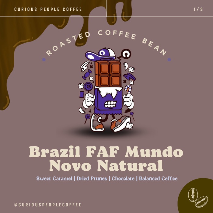

Produk Unggulan Biji Kopi Arabika Manual Brew - Brazil Faf Mundo Novo Natural - 200 Gr Murah