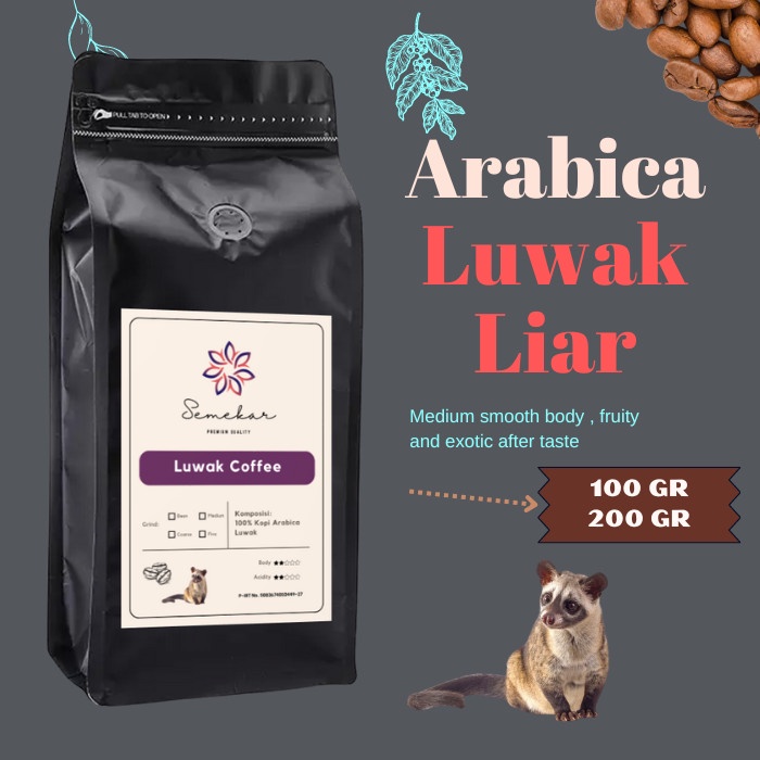 

Star Kopi Luwak Liar Arabica Aceh Gayo Coffee Asli 100 Gram Fresh Semekar Sale!!!