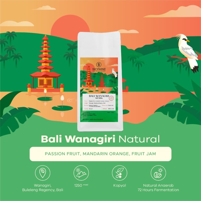 

Bergaransi Kopi Arabika Bali Wanagiri Natural Anaerob Roast Beans Hot Sale