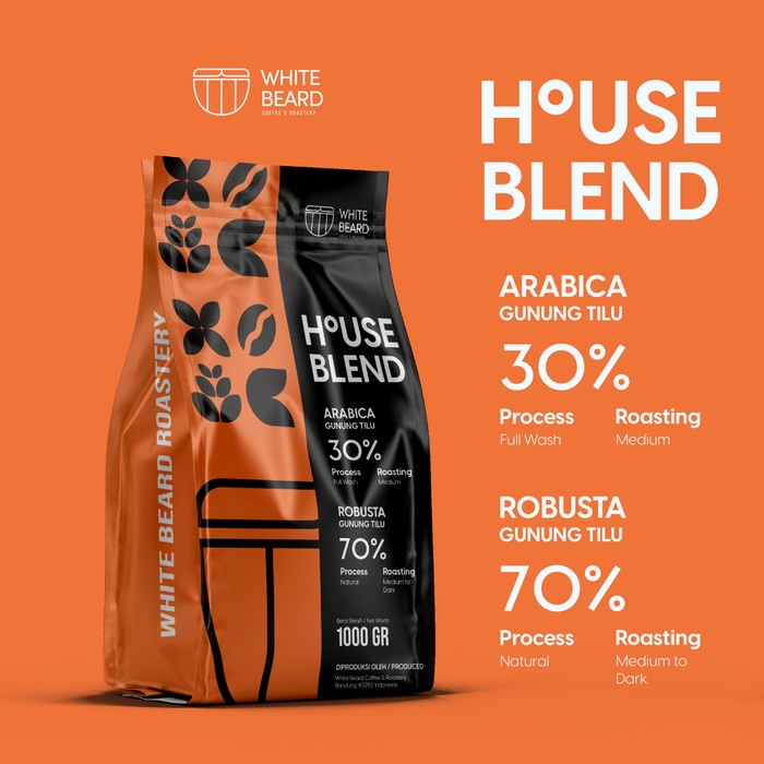 

Promo Kopi House Blend Roasted Beans 30% Arabika 70% Robusta Espresso Based Promo