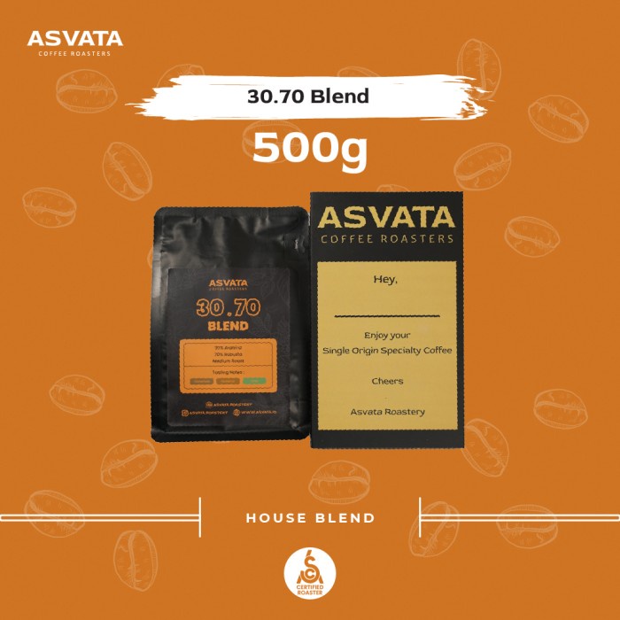 

Gaya Biji Kopi 500 Gr 30.70 Arabica Robusta Roasted Beans Kopi Susu Blend Promo