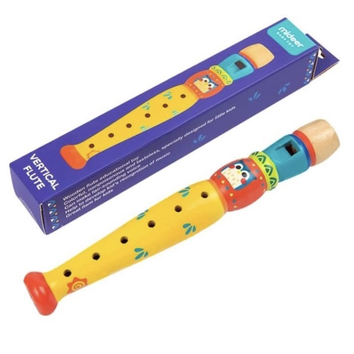 Terlaris Mideer Vertical Flute, Seruling Kayu Anak, Wooden Flute