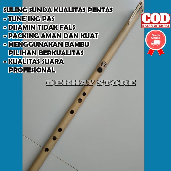 Terlaris Suling Seruling Bambu Sunda Kualitas Pentas Bahan Bambu Pilihan