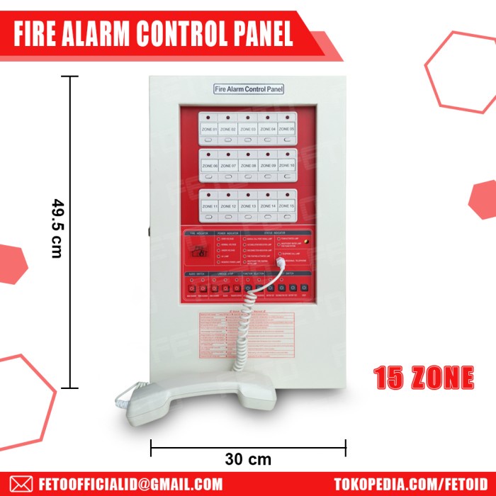 Terlaris Mcfa (Master Control Fire Alarm) 5 Zone
