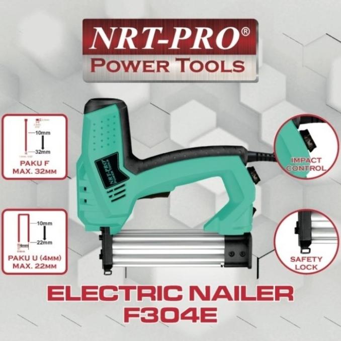 NRT-PRO F304E Mesin Paku Tembak Listrik Stapler Gun / Staples Electric