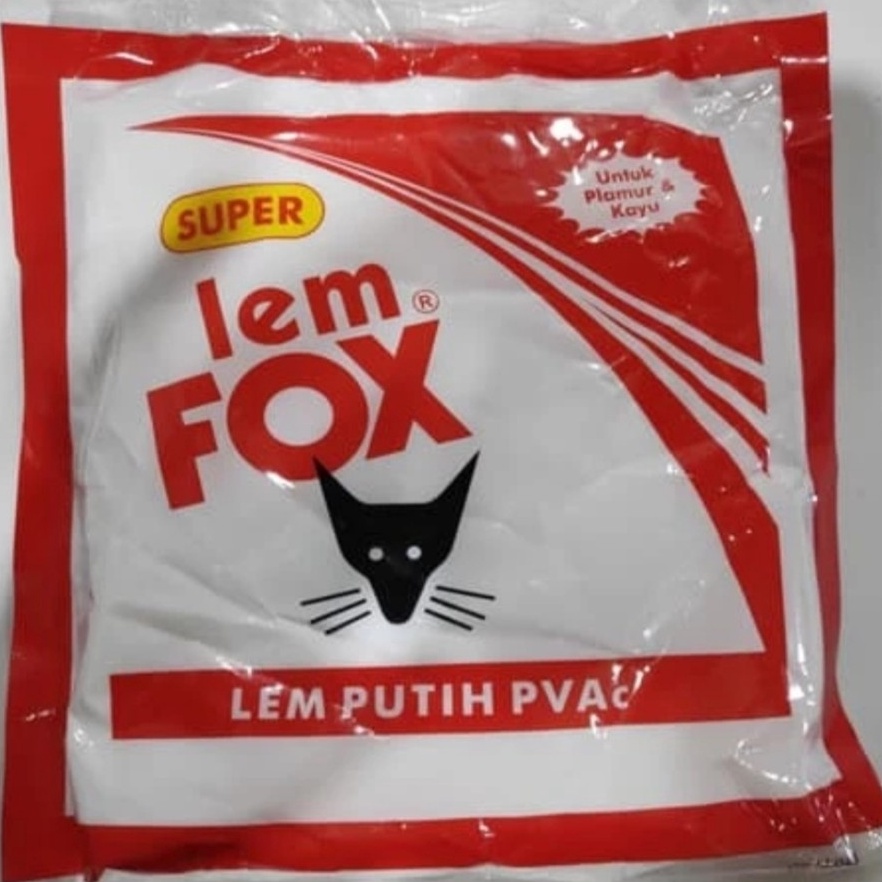 

➘Stok Banyak➢ Lem Fox PVAC / Lem Kayu / Lem Kertas Fox 350gr Kemasan Plastik Merah R58 ❊