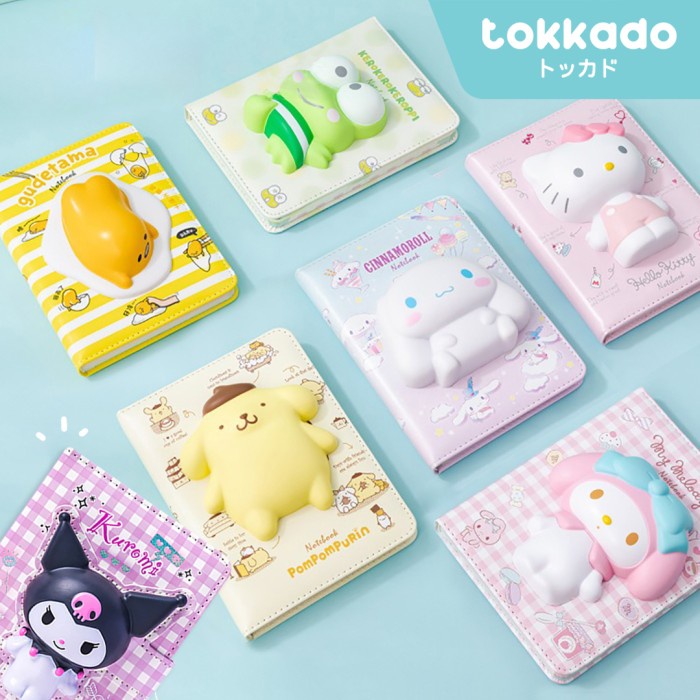 

Terlaris Tokkado Sanrio Original Squishy Notebook Agenda Buku Catatan Anak Lucu