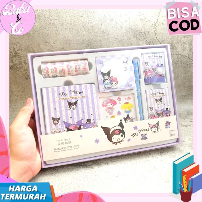 

PAKET JURNAL 7 IN 1 KUROMI JURNAL 7 IN 1 KUROMI LUCU IMUT MURAH COD