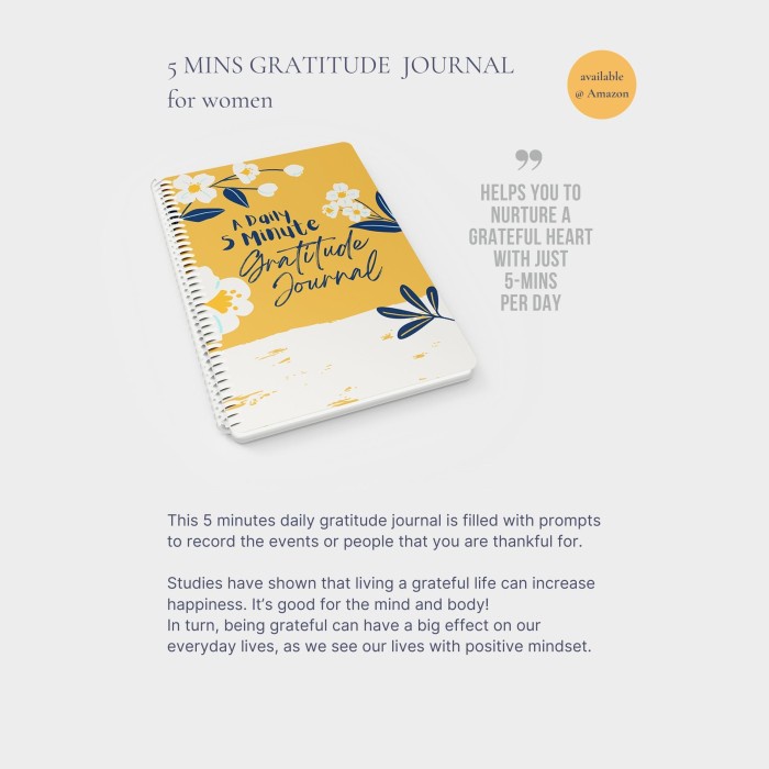 

Terlaris 5 Mins Gratitude Journal For Women