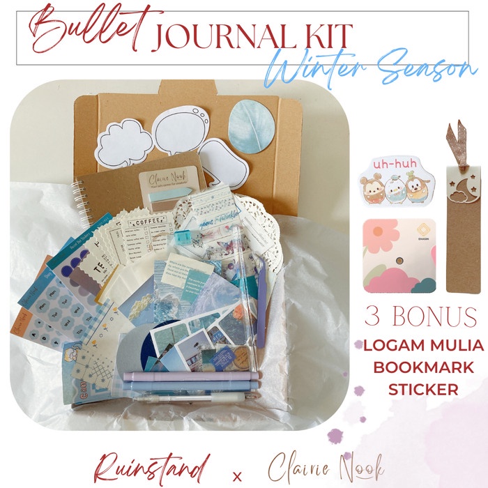

Terlaris Bullet Journal Kit 4 Seasons - Jurnal Kit - Scrapbook Kit Clairie Nook