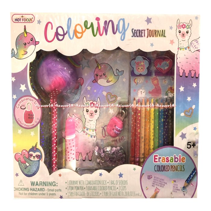 

Terlaris Hot Focus Coloring Secret Journal Diary Dengan Gembok Pensil Warna