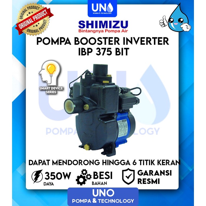 Terlaris Pompa Air Shimizu Inverter Booster Pump Ibp 375 Bit
