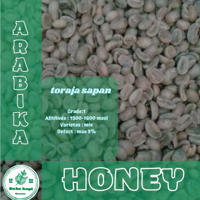 

Murah Green Bean - Biji Kopi Arabika Toraja Sapan - Honey 1Kg Bergaransi