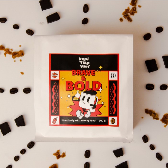 

Terlaris Kopi Arabika Brave & Bold Espresso Tubruk Moka Pot Trendi