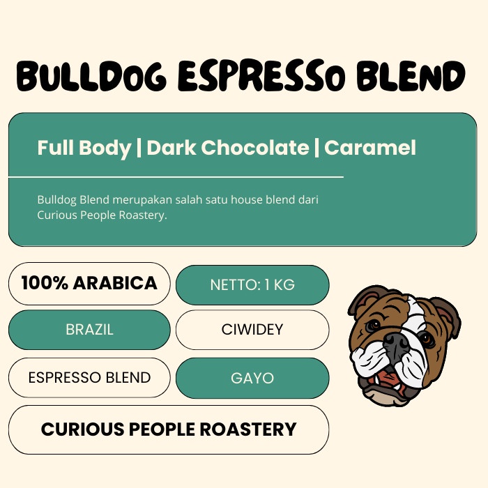 

Sale!!! Biji Kopi Arabika Espresso Blend - Bulldog Blend - Wholesale Gilaa!!!