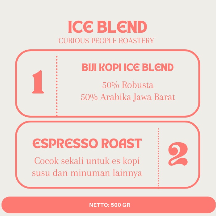 

Bagus Ice Blend - Arabica 50% Robusta 50% - 500 Gr Murah