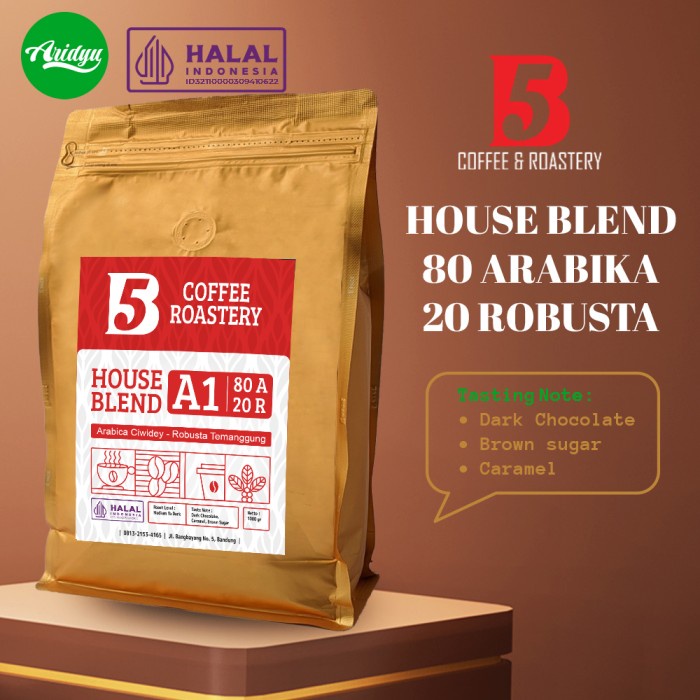 

Limited Kopi House Blend 80% Arabika 20% Robusta - Medium To Dark Roast Terbatas