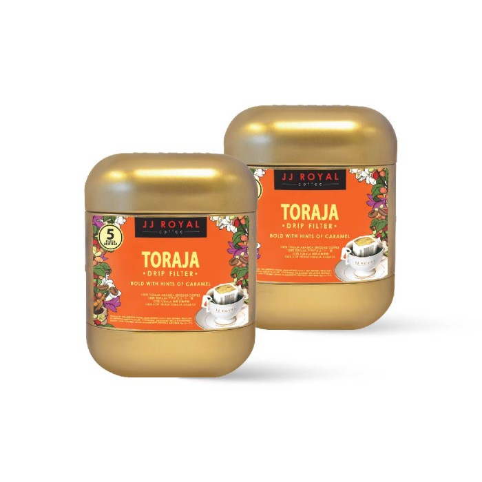 

Terlaris Bundling Duo Jj Royal Coffee Toraja Arabica Drip Tin 45 Gr Bagus