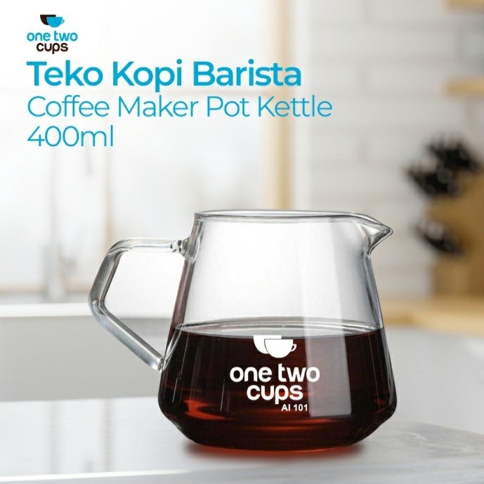 

Cantik One Two Cups Coffee Maker Pot Kettle Teko Kopi Barista 400 Ml Terlaris