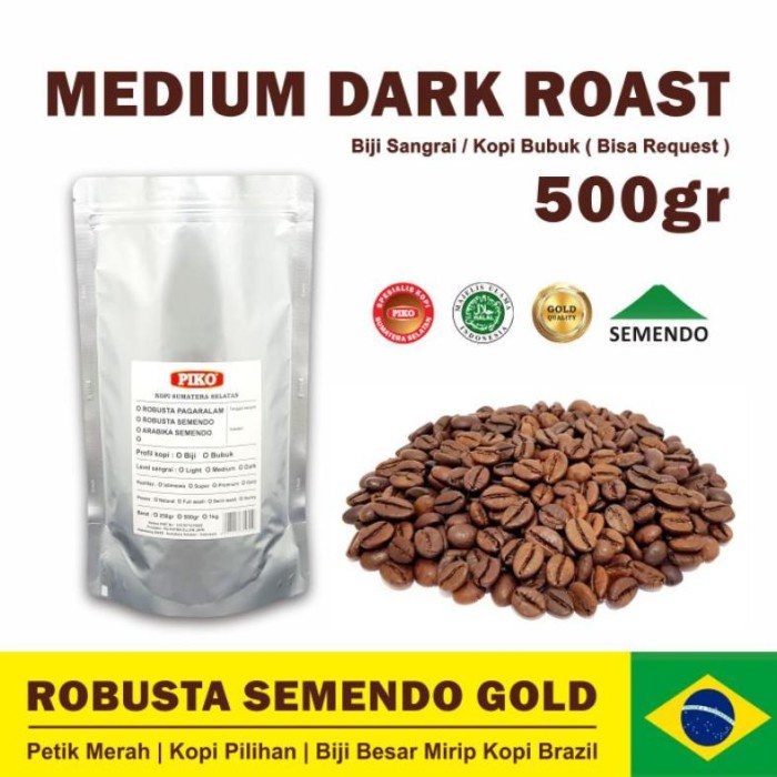 

Terbatas Kopi Robusta Semendo Gold Medium Dark Roast 500Gr Biji Kopi Bubuk Hot Sale