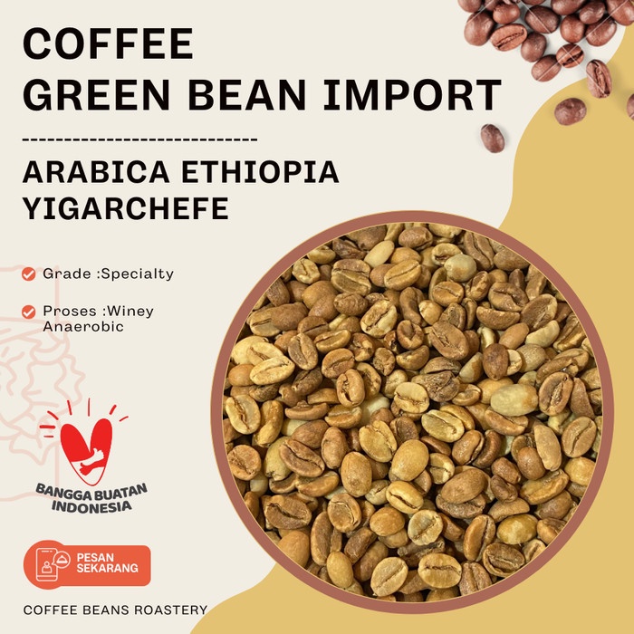 

Nikmati Coffee Green Bean Arabica Import Ethiopia Yigarchefe 500Gr Hemat