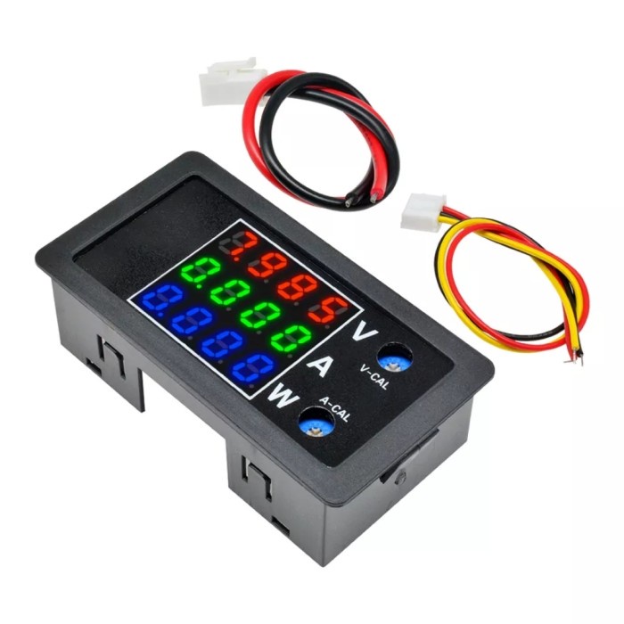 DC Meter 3in1 Volt Ampere Watt 4 digit / voltmeter DC 3in1 100v 10A