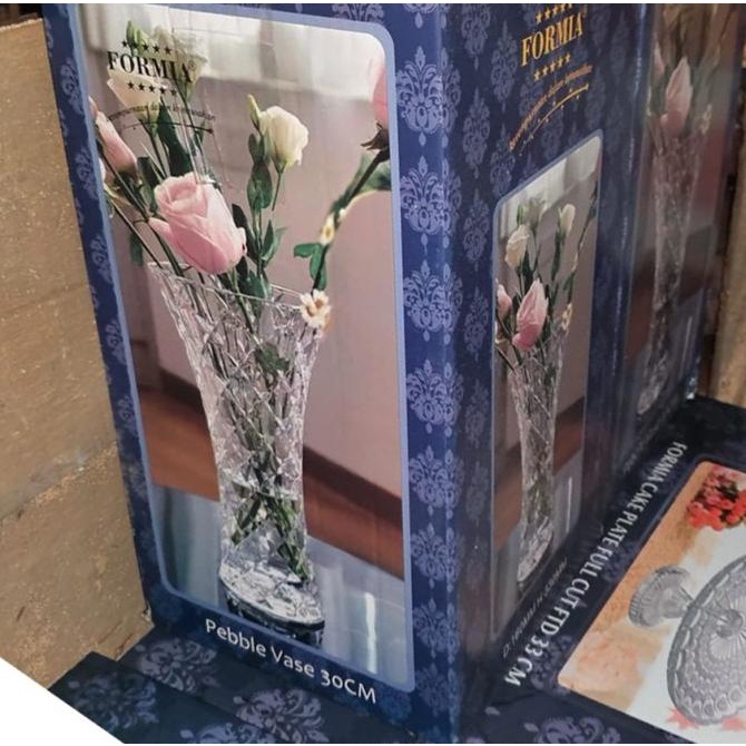 FORMIA VASE / VAS / POT BUNGA KRISTAL KACA 30 CM /  30CM