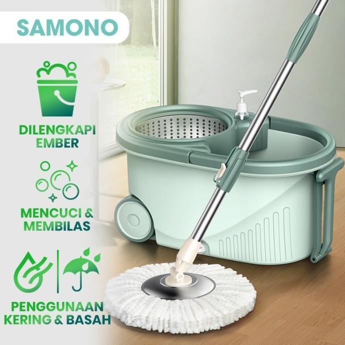 >>>>>] ALAT PEL SPIN MOP ULTRA TONGKAT PEL PUTAR SUPER MOP SAMONO