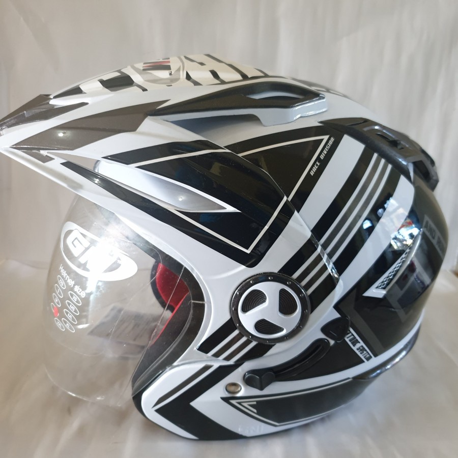 HELM GM NEW IMPREZZA - DOUBLE VISOR - SNI - Motif