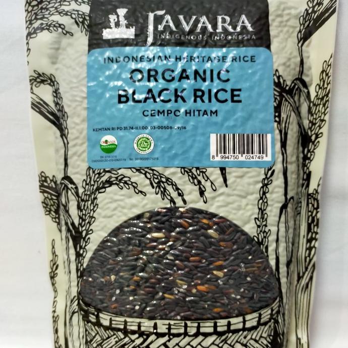 

Javara - Beras Hitam Organik (Cempo Hitam) - Black Rice - Pouch 900 gr