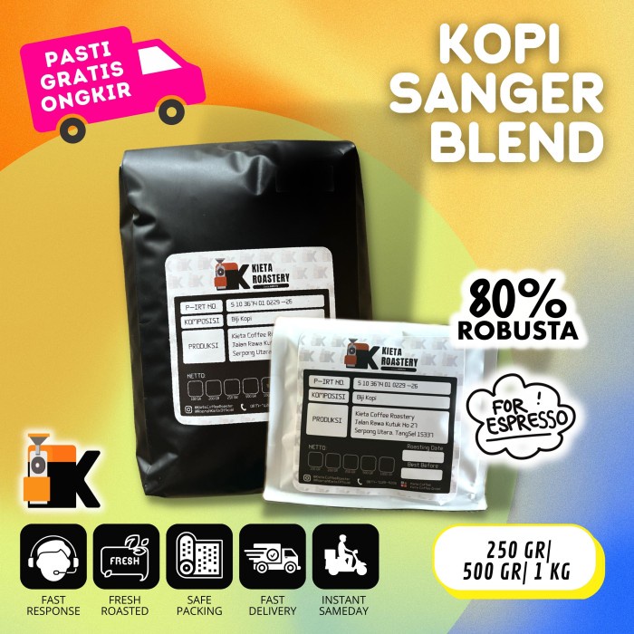 

Buruan Espresso Kopi Sanger Tempo Dulu 250Gr (Biji/Bubuk) Murah