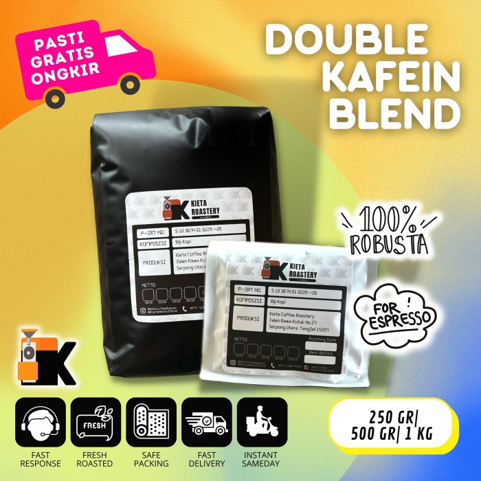 

Diskon Espresso Double Kafein Blend 250Gr (Biji Kopi/Bubuk) Bagus