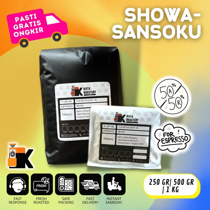 

Jual Espresso Showasansoku 50% Arabika Blend 250Gr Hot Sale