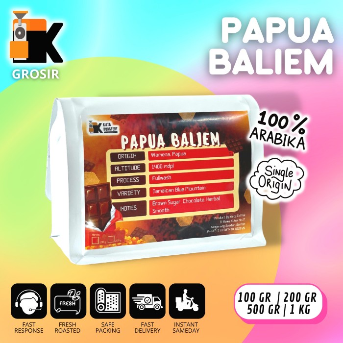 

Cantik Kopi Arabika Papua Baliem Specialty 200Gr Limited