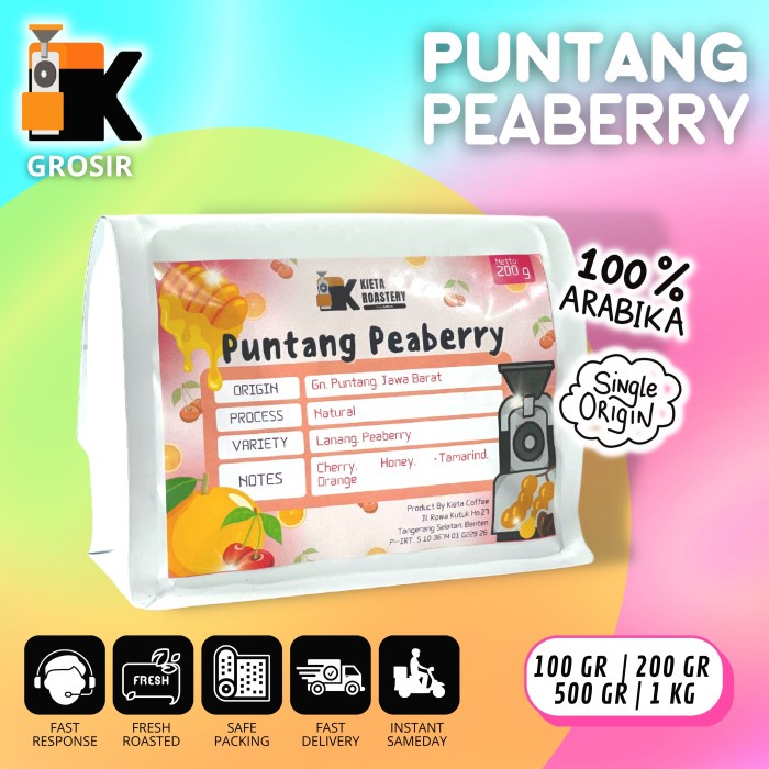 

Produk Kopi Arabika Puntang Peaberry Natural Hot Sale