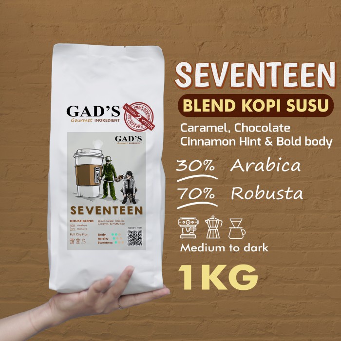 

Aman Biji Kopi Susu Blend Seventeen Roasted 1Kg Sale!!!