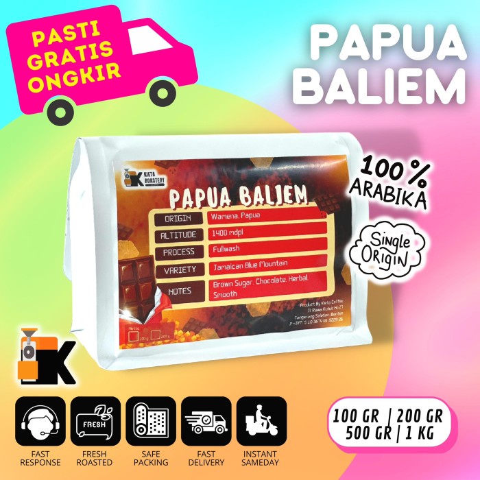 

Hemat Kopi Arabika Papua Baliem Specialty 200Gr Hot Sale