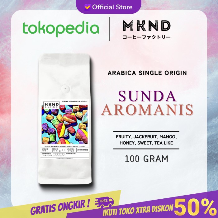 

Dijual Kopi Arabika Sunda Aromanis 100 Gram Single Origin Specialty Coffee Diskon