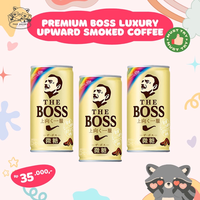 

Promo Premium Boss Luxury Upward Smoked Coffee Japan Berkualitas