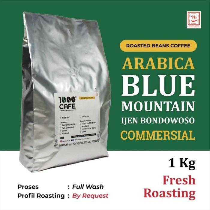 

Berkualitas Biji Kopi Arabica Ijen Blue Mountain G2-Commercial 1Kg Sale!!!