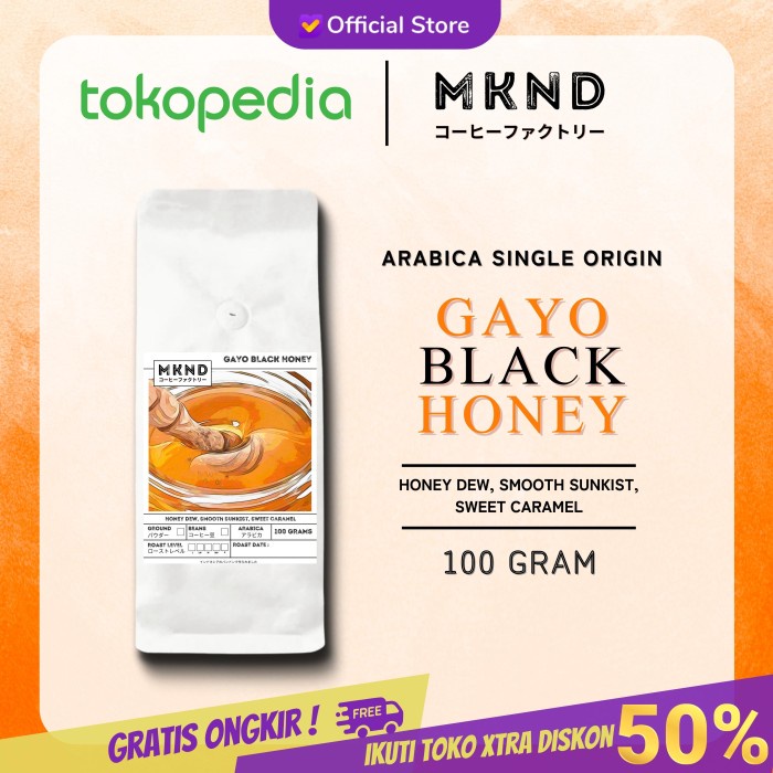 

Spesial Kopi Arabika Gayo Black Honey 100 Gram Single Origin Specialty Coffee Gilaa!!!
