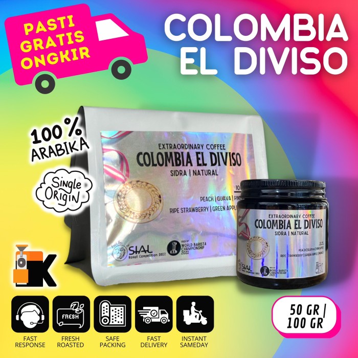 

Limited Kopi Arabika Colombia El Diviso Sidra Natural Limited