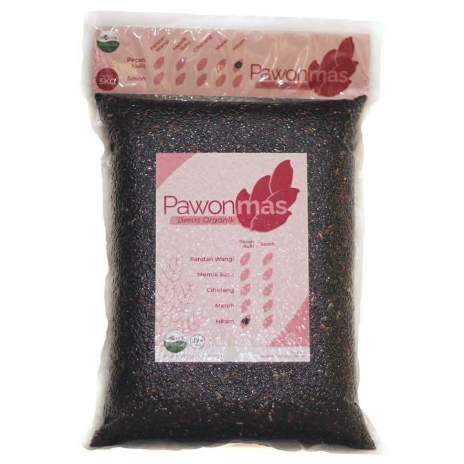 

Pawonmas Beras Hitam Organik Pecah Kulit [5kg] Rendah Gula Beras Diet