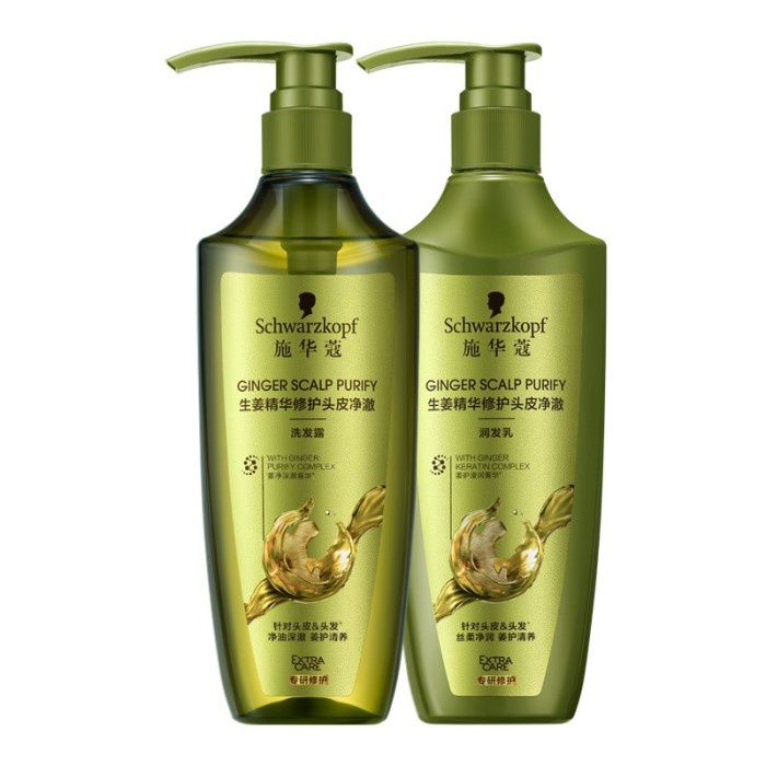 CUCI GUDANG Shampoo Conditioner SCHWARZKOPF Extra Care Ginger Scalp Purify 400ml