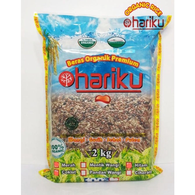 

Beras Mix (Merah-Coklat-Hitam) Organik Hariku 2 kg