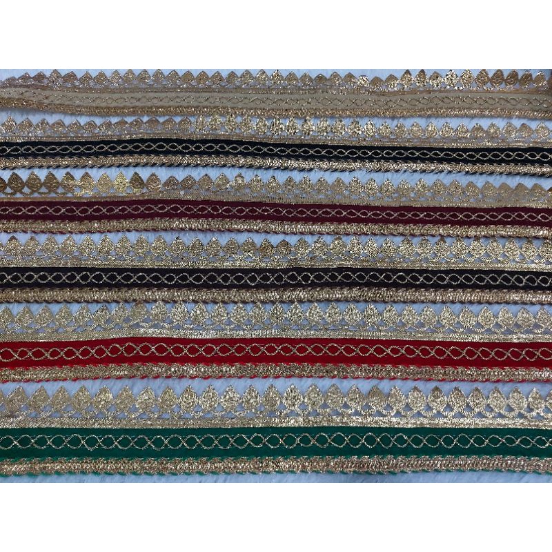 RNJ RENDA INDIA VELVET BENANG EMAS SILANG N69