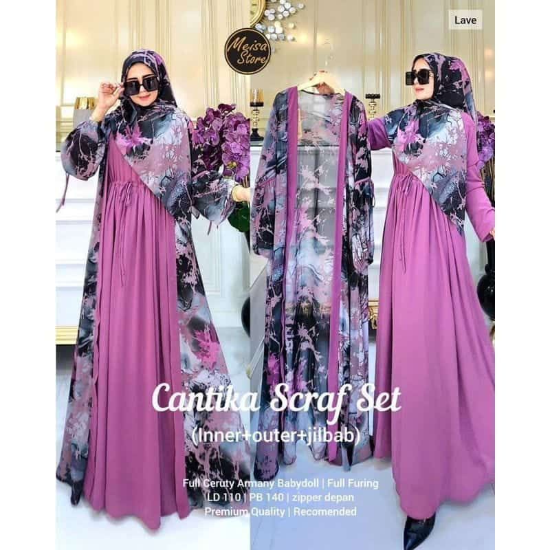 BG HIKMA / CANTIKA SCRAF SET