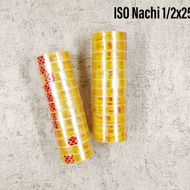 

[PROMO U8VH] ISOLASI / SELOTIP BENING NACHI TEBAL 1/2x25 YARD (SLOP) YVN