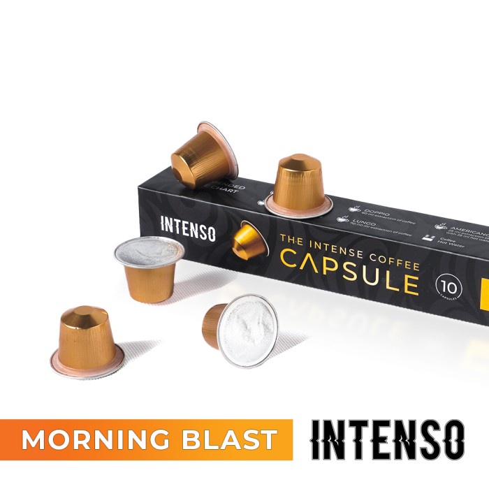 

Murah Intensoâ„¢ Coffee Capsule Morning Blast Isi 10 Kapsul Espresso Promo